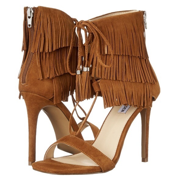 Steve Madden Shoes - 🆕 Steve Madden Shay Chestnut Suede Leather Heels